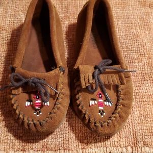 Minnetonka moccasins for little girls